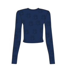 Load image into Gallery viewer, Blue Longsleeve Baby Tee