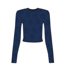 Load image into Gallery viewer, Blue Longsleeve Baby Tee
